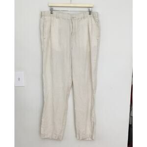 Tommy Bahama Linen Relax Beach Pants Gauzy Lightweight Slim Fit Mens XL Beige
